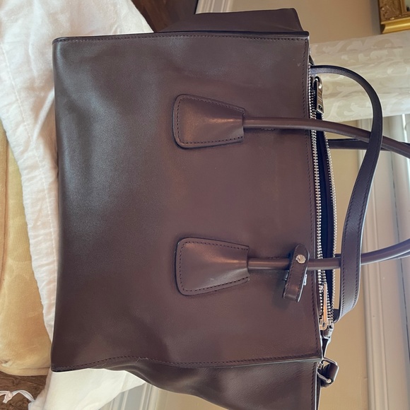 PRADA Brown City Calf Leather Twin Pocket Bag - Picture 2 of 11